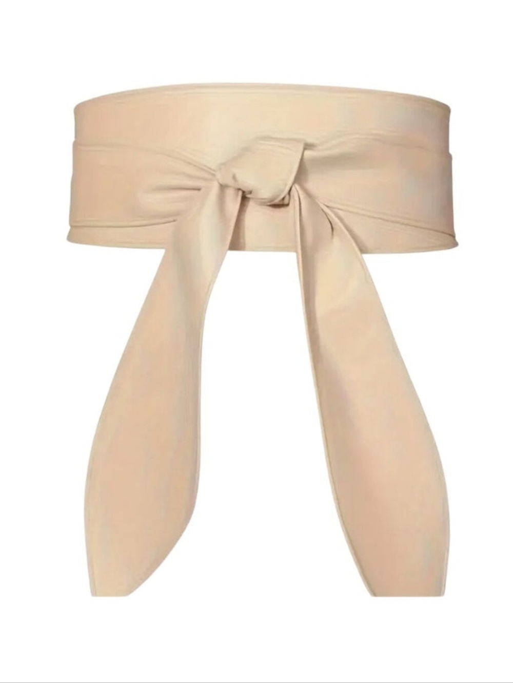 Cream Wraparound Belt Cocus Pocus